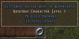 Glittering Silver Ring of Knowledge